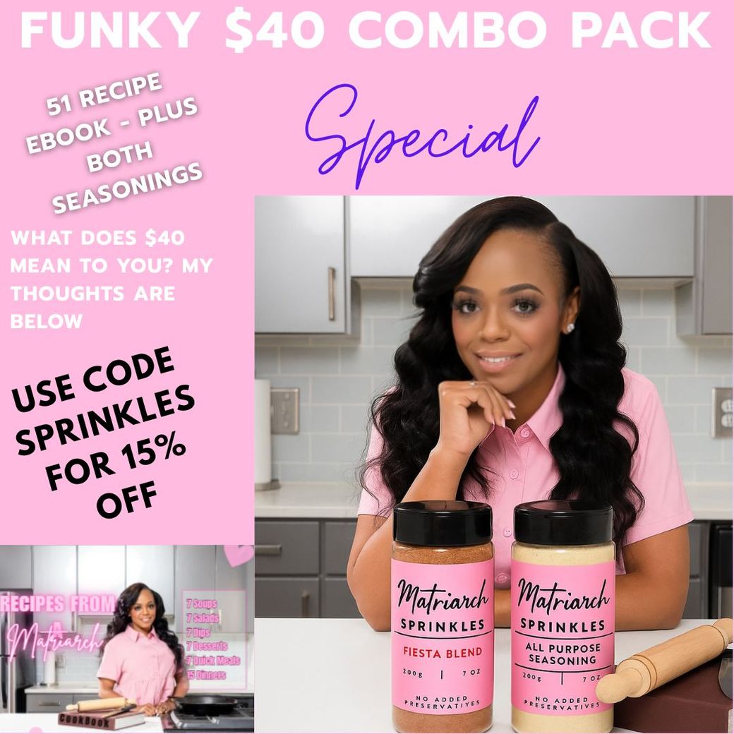 Funky $40 Combo - Both Seasoning Flavors Plus 51 Recipes!! - Ebook
